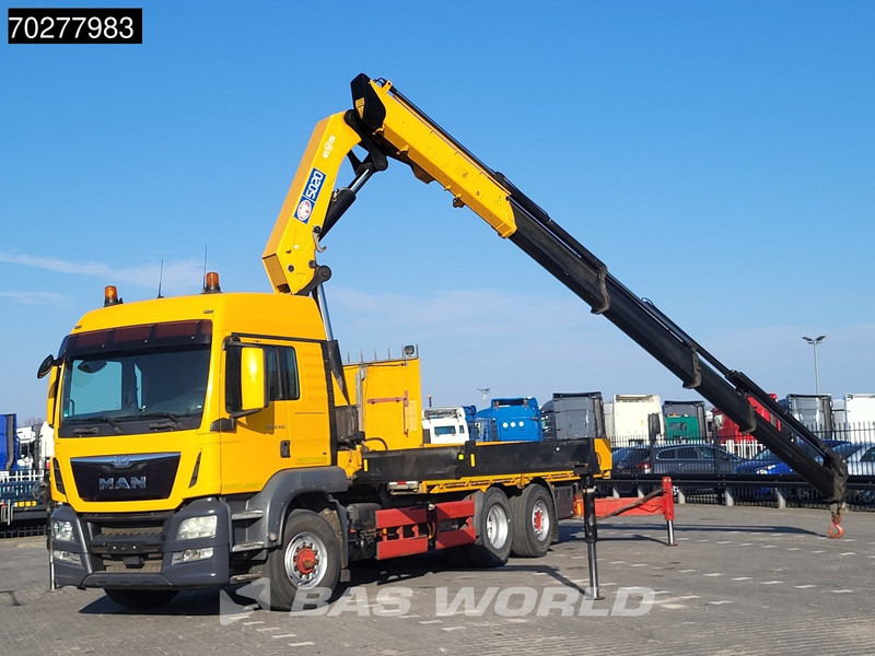 MAN TGS 26.480 6X4 HMF 5020-K6 Crane Kran Hydrodrive Lift+Lenkachse Euro 6 - Truk flatbed, Truk derek: gambar 3 MAN TGS 26.480 6X4 HMF 5020-K6 Crane Kran Hydrodrive Lift+Lenkachse Euro 6 - Truk flatbed, Truk derek: gambar 3