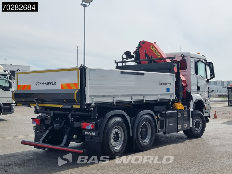 Truk jungkit, Truk derek baru MAN TGS 28.520 6X4 Palfinger PK24001 SLD 5 Kran 2-way tipper Retarder Big-Axle Liftachse Euro 6: gambar 15
