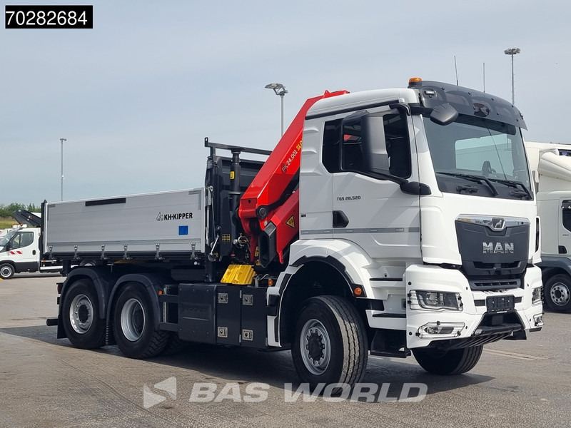 Truk jungkit, Truk derek baru MAN TGS 28.520 6X4 Palfinger PK24001 SLD 5 Kran 2-way tipper Retarder Big-Axle Liftachse Euro 6: gambar 14