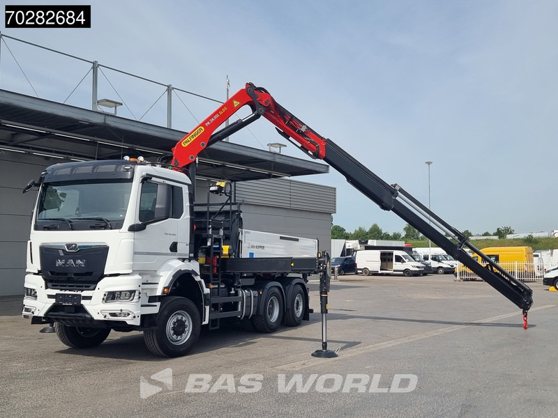 Truk jungkit, Truk derek baru MAN TGS 28.520 6X4 Palfinger PK24001 SLD 5 Kran 2-way tipper Retarder Big-Axle Liftachse Euro 6: gambar 7