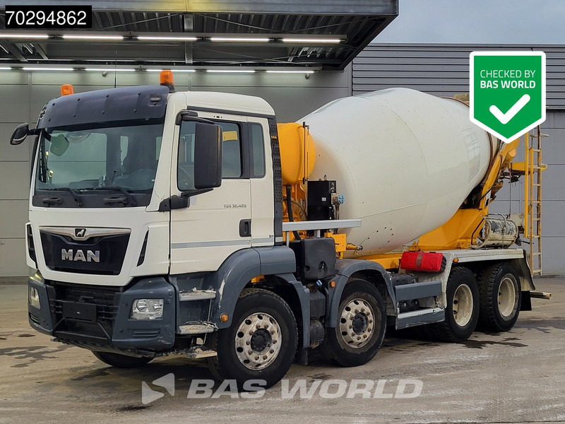 MAN TGS 32.420 8X4 9m3 Stetter Mixer Steel Suspension Automatic Euro 6 - Truk pengaduk beton: gambar 1 MAN TGS 32.420 8X4 9m3 Stetter Mixer Steel Suspension Automatic Euro 6 - Truk pengaduk beton: gambar 1