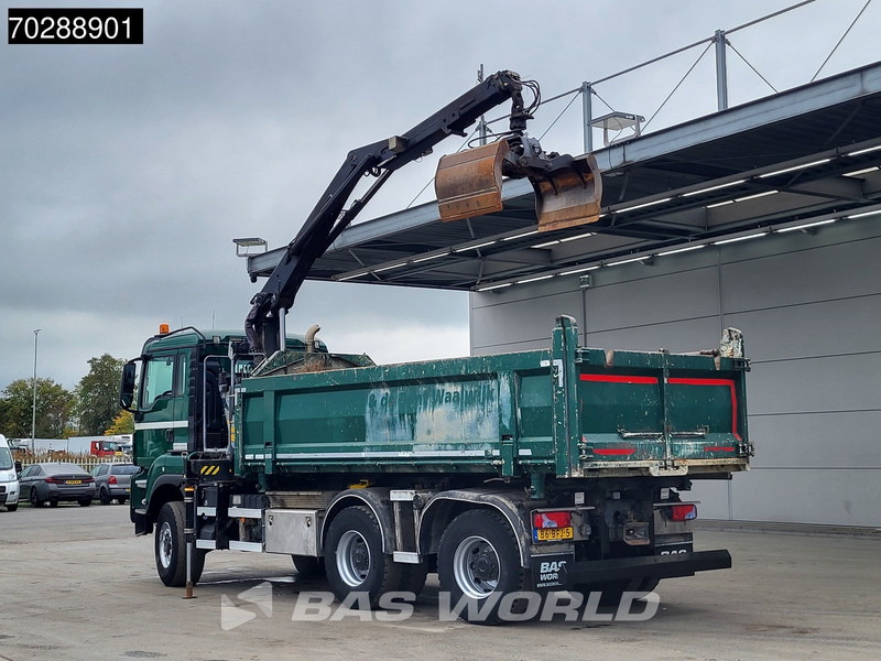 MAN TGS 33.440 TGS 6X6 NL-Truck 12m3 Jansen Tipper HMF 1643 Crane Steering-Axle Big-Axle Automatic Euro 6 - Truk jungkit, Truk derek: gambar 2 MAN TGS 33.440 TGS 6X6 NL-Truck 12m3 Jansen Tipper HMF 1643 Crane Steering-Axle Big-Axle Automatic Euro 6 - Truk jungkit, Truk derek: gambar 2