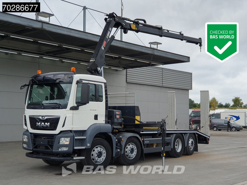 MAN TGS 35.360 8X2 HIAB X-Hiduo 158 BS-3 Crane Lift+lenkasche Machine transporter Euro 6 - Truk pengangkut mobil, Truk derek: gambar 1 MAN TGS 35.360 8X2 HIAB X-Hiduo 158 BS-3 Crane Lift+lenkasche Machine transporter Euro 6 - Truk pengangkut mobil, Truk derek: gambar 1