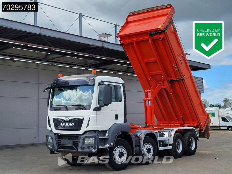 MAN TGS 35.400 8X4 13m3 CIF Bennes 2-side tipper Steel suspension Automatic Euro 6 - Truk jungkit: gambar 1 MAN TGS 35.400 8X4 13m3 CIF Bennes 2-side tipper Steel suspension Automatic Euro 6 - Truk jungkit: gambar 1