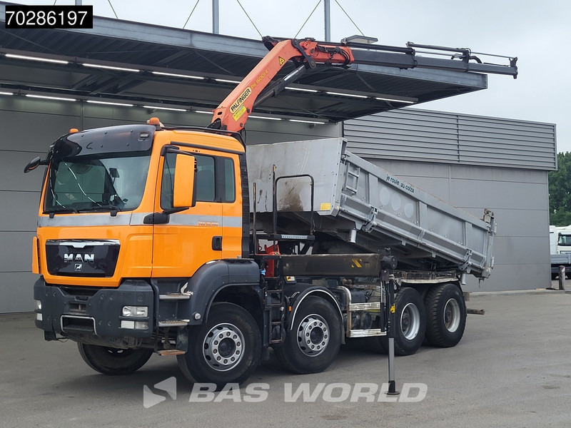 MAN TGS 35.400 8X4 Palfinger PK16001 K Kran Crane Retarder Big-Axle 2-Way tipper Euro 6 - Truk jungkit, Truk derek: gambar 3 MAN TGS 35.400 8X4 Palfinger PK16001 K Kran Crane Retarder Big-Axle 2-Way tipper Euro 6 - Truk jungkit, Truk derek: gambar 3