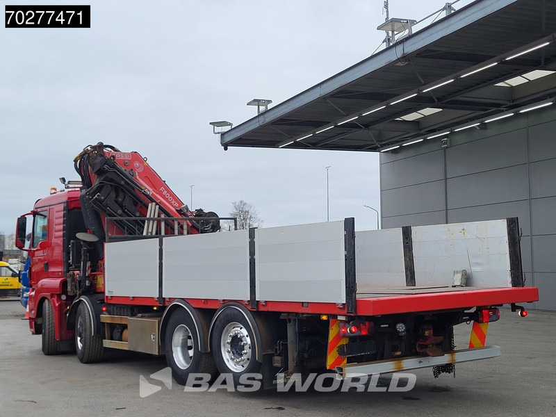 Truk flatbed, Truk derek MAN TGS 35.480 8X4 Fassi F800BXP.28 Kran Crane Hydrodrive Lift-Lenkachse Euro 4: gambar 20