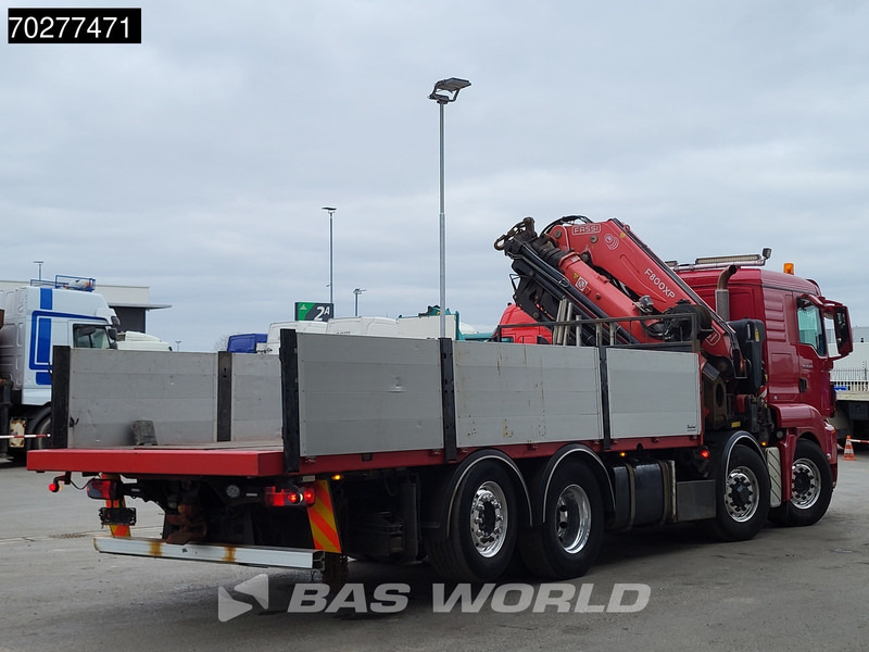 Truk flatbed, Truk derek MAN TGS 35.480 8X4 Fassi F800BXP.28 Kran Crane Hydrodrive Lift-Lenkachse Euro 4: gambar 10