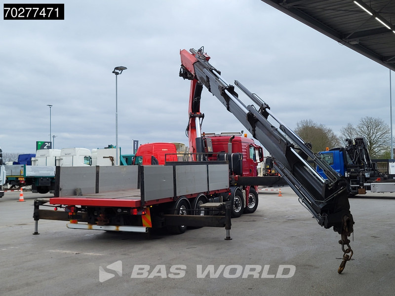 Truk flatbed, Truk derek MAN TGS 35.480 8X4 Fassi F800BXP.28 Kran Crane Hydrodrive Lift-Lenkachse Euro 4: gambar 9