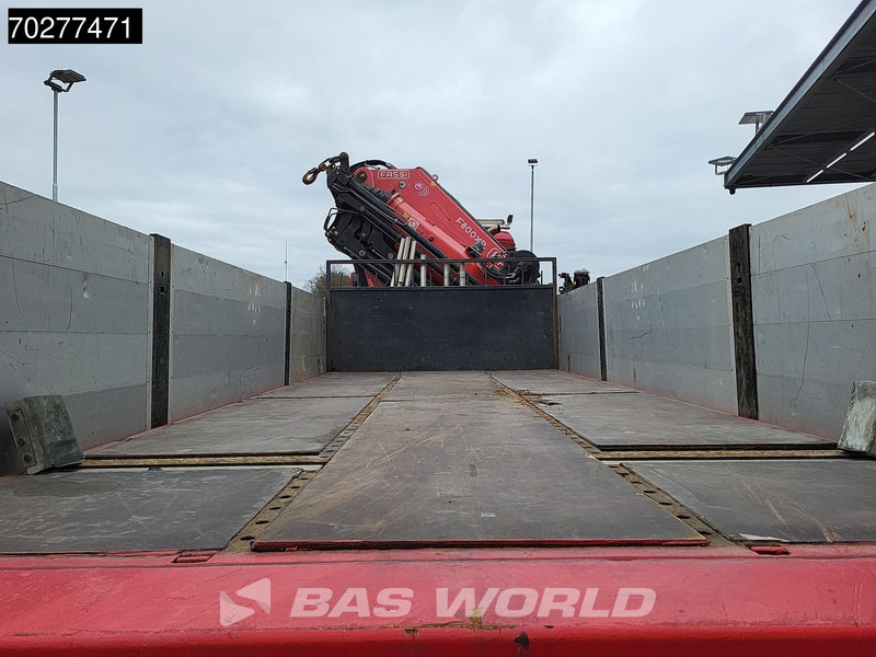 Truk flatbed, Truk derek MAN TGS 35.480 8X4 Fassi F800BXP.28 Kran Crane Hydrodrive Lift-Lenkachse Euro 4: gambar 12