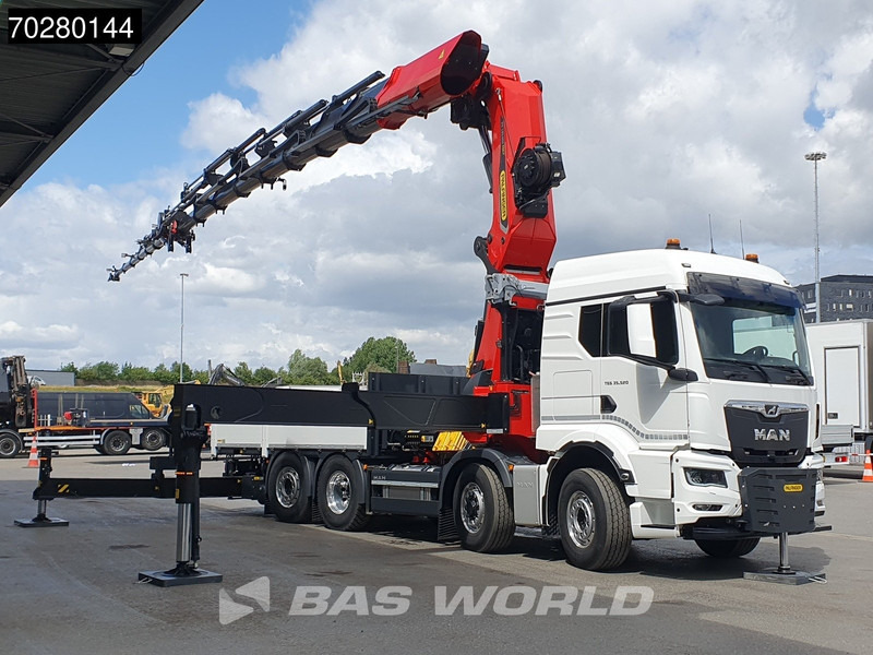 MAN TGS 35.520 8X4 Palfinger PK135.002 TEC 7 Kran Crane Hydrodrive Lift+steering axle Navi LED Euro 6 - Truk flatbed, Truk derek: gambar 3 MAN TGS 35.520 8X4 Palfinger PK135.002 TEC 7 Kran Crane Hydrodrive Lift+steering axle Navi LED Euro 6 - Truk flatbed, Truk derek: gambar 3