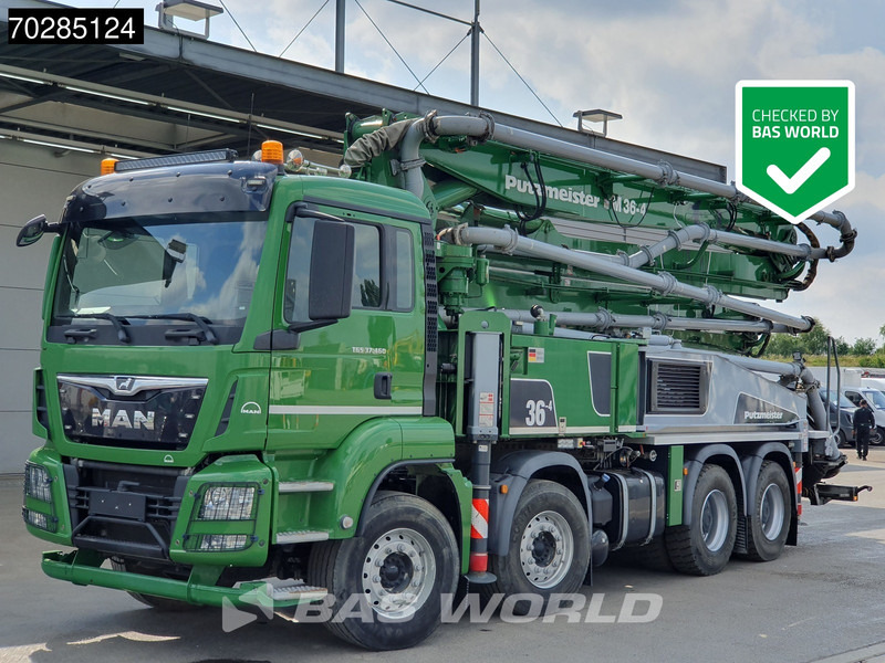 MAN TGS 37.460 8X4 Putzmeister M36-4 Pump Manual Big-Axle Steelsuspension Navi Euro 6 - Truk pompa beton: gambar 1 MAN TGS 37.460 8X4 Putzmeister M36-4 Pump Manual Big-Axle Steelsuspension Navi Euro 6 - Truk pompa beton: gambar 1