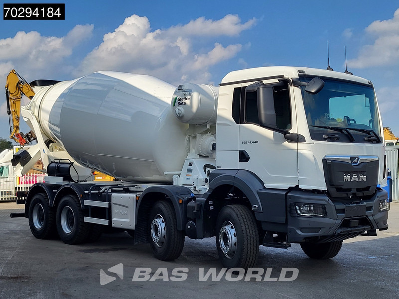 MAN TGS 41.440 8X4 New! 12m3 Stetter Mixer Big-Axle Steelsuspension Automatic Euro 6 - Truk pengaduk beton: gambar 3 MAN TGS 41.440 8X4 New! 12m3 Stetter Mixer Big-Axle Steelsuspension Automatic Euro 6 - Truk pengaduk beton: gambar 3