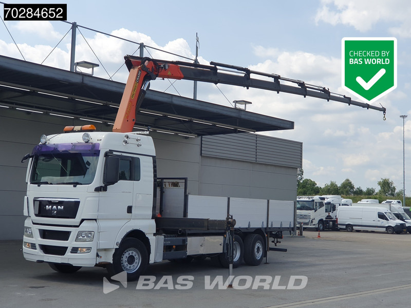 MAN TGX 26.480 TGX 6X2 Palfinger PK29002 Kran Crane 8 extensions Retarder Manual Euro 4 - Truk flatbed, Truk derek: gambar 1 MAN TGX 26.480 TGX 6X2 Palfinger PK29002 Kran Crane 8 extensions Retarder Manual Euro 4 - Truk flatbed, Truk derek: gambar 1