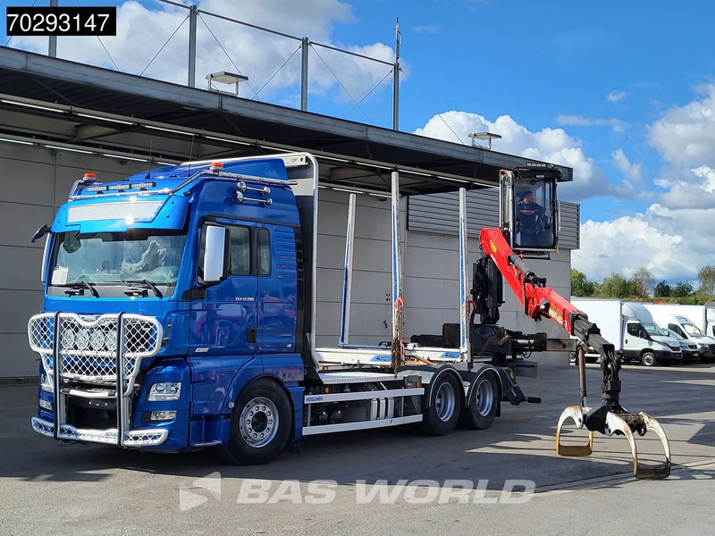 MAN TGX 33.580 TGX 6X4 Palfinger Epsilon Wood crane Holztransport Retarder Navi Xenon Euro 6 - Truk logging, Truk derek: gambar 5 MAN TGX 33.580 TGX 6X4 Palfinger Epsilon Wood crane Holztransport Retarder Navi Xenon Euro 6 - Truk logging, Truk derek: gambar 5