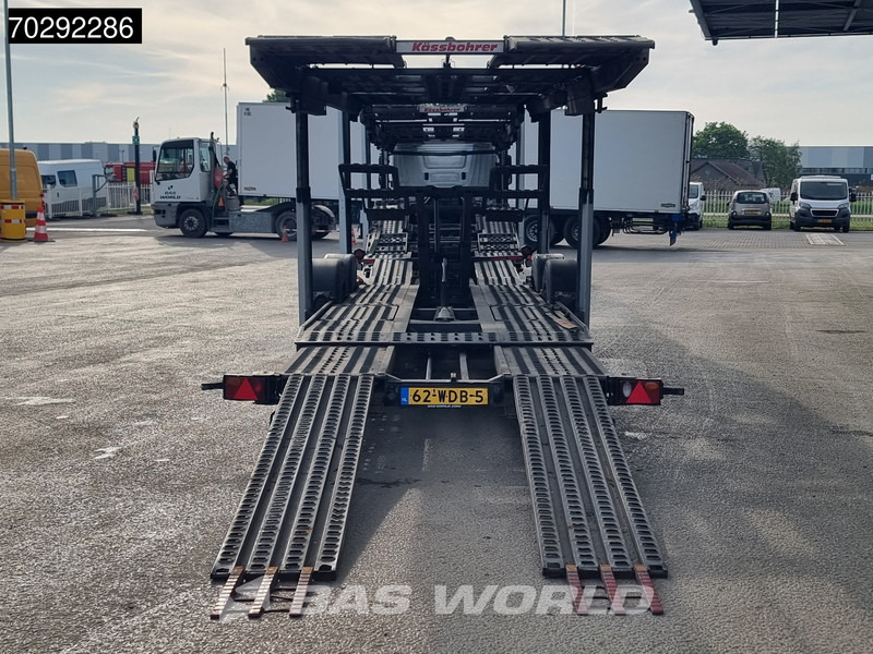 Truk pengangkut mobil Mercedes-Benz Actros 1843 4X2 NL-Truck Combi Car Transporter Kässbohrer 8 Cars Hydraulic Winch: gambar 15