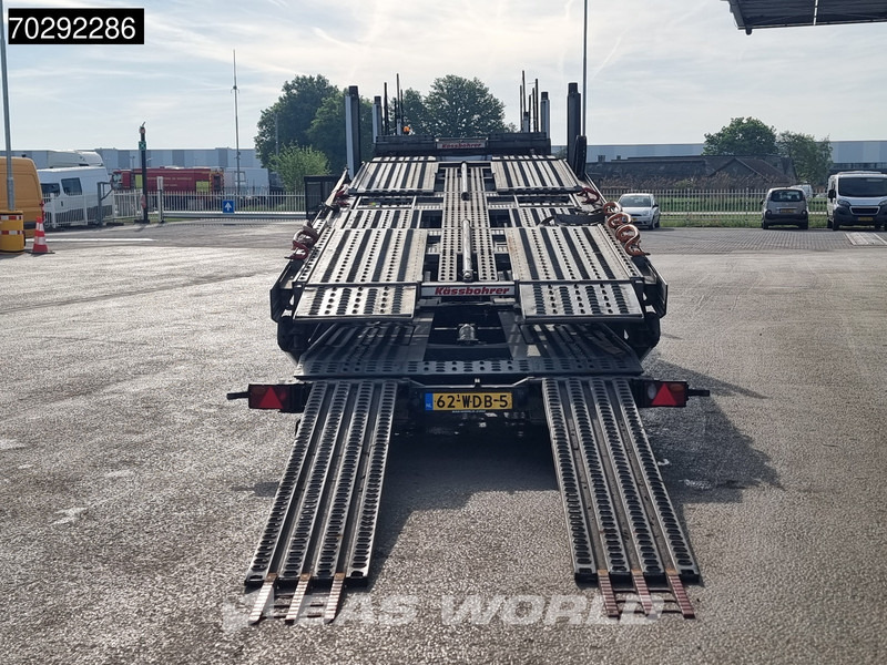 Truk pengangkut mobil Mercedes-Benz Actros 1843 4X2 NL-Truck Combi Car Transporter Kässbohrer 8 Cars Hydraulic Winch: gambar 16