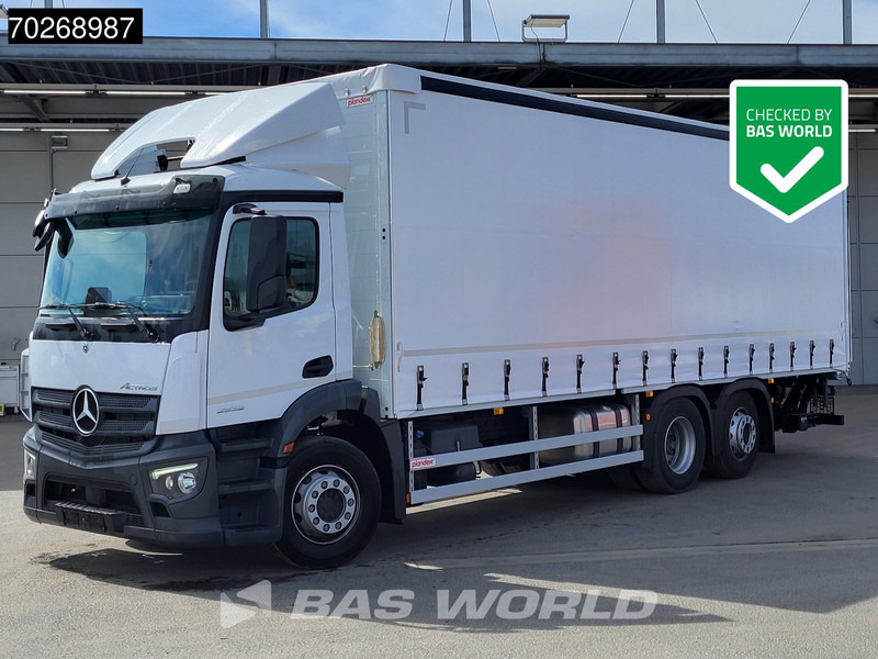 Mercedes-Benz Actros 2532 6X2 NEW 2000kg Ladebordwand Navi Lenkachse Euro 6 - Truk dengan terpal samping: gambar 1 Mercedes-Benz Actros 2532 6X2 NEW 2000kg Ladebordwand Navi Lenkachse Euro 6 - Truk dengan terpal samping: gambar 1