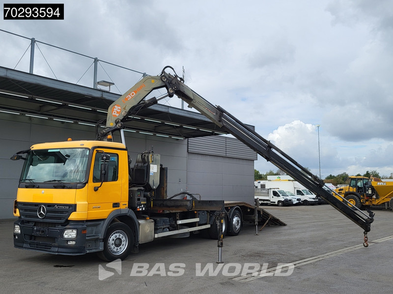 Mercedes-Benz Actros 2532 6X2 PM 30 T/M Crane Kran Remote Lift+Steering Axle 3-Pedals - Truk flatbed, Truk derek: gambar 5 Mercedes-Benz Actros 2532 6X2 PM 30 T/M Crane Kran Remote Lift+Steering Axle 3-Pedals - Truk flatbed, Truk derek: gambar 5