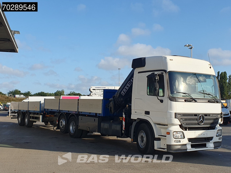 Mercedes-Benz Actros 2532 6X2 Truck + Trailer Fassi F330D3 Crane Kran 3-Pedals Euro 3 - Truk flatbed, Truk derek: gambar 3 Mercedes-Benz Actros 2532 6X2 Truck + Trailer Fassi F330D3 Crane Kran 3-Pedals Euro 3 - Truk flatbed, Truk derek: gambar 3