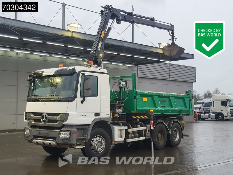 Mercedes-Benz Actros 2646 Actros 6X4 HIAB 122 BS-2 HIDUO Crane Kran 3-way tipper Big-Axle Euro 5 - Truk jungkit, Truk derek: gambar 1 Mercedes-Benz Actros 2646 Actros 6X4 HIAB 122 BS-2 HIDUO Crane Kran 3-way tipper Big-Axle Euro 5 - Truk jungkit, Truk derek: gambar 1