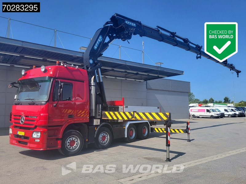 Mercedes-Benz Actros 2648 850 8X4 Effer 850/9S Kran Fifth wheel Big-Axle Automatic Euro 5 - Truk flatbed, Truk derek: gambar 1 Mercedes-Benz Actros 2648 850 8X4 Effer 850/9S Kran Fifth wheel Big-Axle Automatic Euro 5 - Truk flatbed, Truk derek: gambar 1