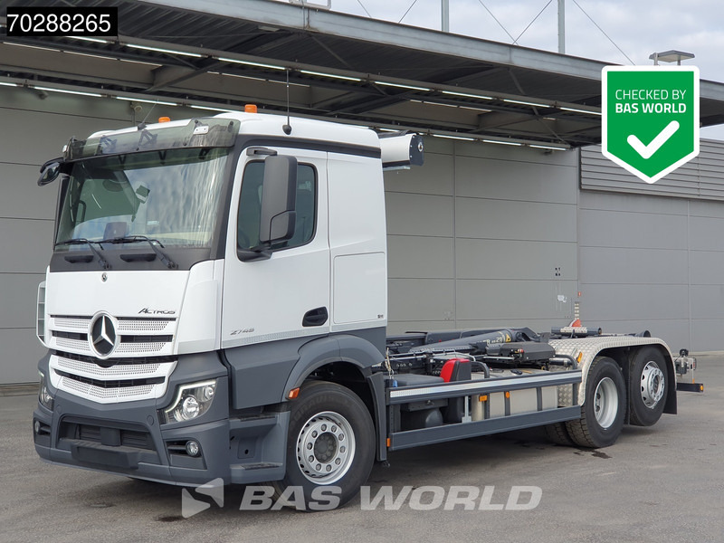 Mercedes-Benz Actros 2745 6X2 New! Meiller RS21 70 Hooklift Retarder Lift+Steering-Axle Navi Autoamtic Euro 6 - Hook lift: gambar 1 Mercedes-Benz Actros 2745 6X2 New! Meiller RS21 70 Hooklift Retarder Lift+Steering-Axle Navi Autoamtic Euro 6 - Hook lift: gambar 1