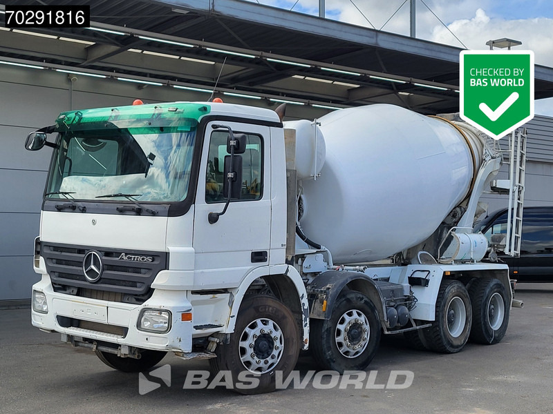 Mercedes-Benz Actros 3236 8X4 9M3 Stetter Mixer Big-Axle 3-Pedals Steelsuspension Euro 3 - Truk pengaduk beton: gambar 1 Mercedes-Benz Actros 3236 8X4 9M3 Stetter Mixer Big-Axle 3-Pedals Steelsuspension Euro 3 - Truk pengaduk beton: gambar 1