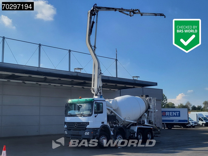 Mercedes-Benz Actros 3236 8X4 Mecbo M 23.3/100-BZ PUMI Big-Axle Steelsuspension 3-Pedals Euro 3 - Truk pompa beton: gambar 1 Mercedes-Benz Actros 3236 8X4 Mecbo M 23.3/100-BZ PUMI Big-Axle Steelsuspension 3-Pedals Euro 3 - Truk pompa beton: gambar 1