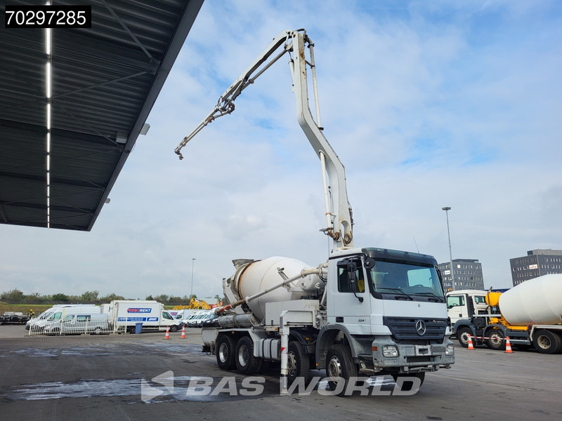 Mercedes-Benz Actros 3241 8X4 7m3 Putzmeister Mixer Big-Axle Steelsuspension Automatic Pompe+Mixer Euro 3 - Truk pompa beton: gambar 5 Mercedes-Benz Actros 3241 8X4 7m3 Putzmeister Mixer Big-Axle Steelsuspension Automatic Pompe+Mixer Euro 3 - Truk pompa beton: gambar 5