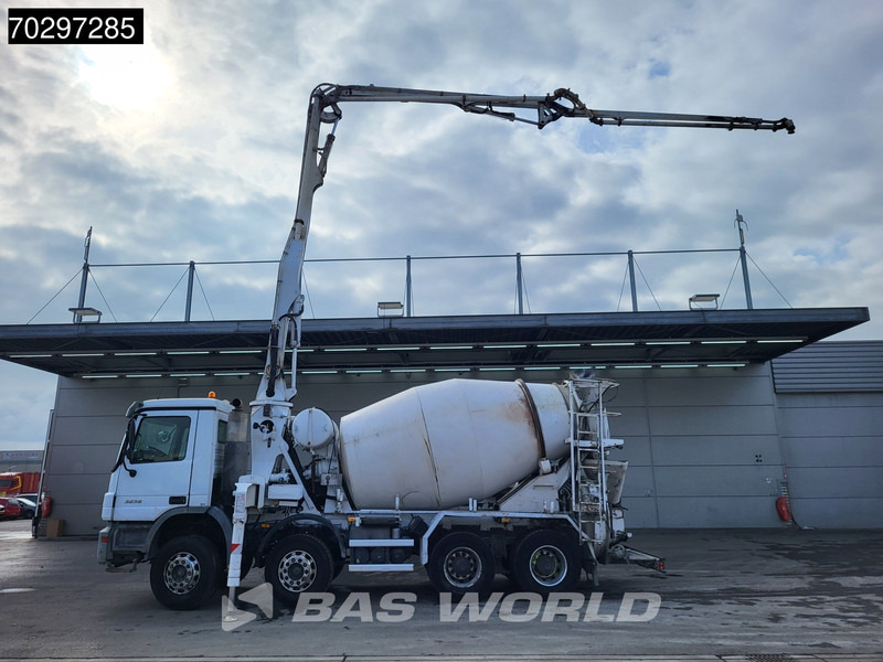 Mercedes-Benz Actros 3241 8X4 7m3 Putzmeister Mixer Big-Axle Steelsuspension Automatic Pompe+Mixer Euro 3 - Truk pompa beton: gambar 2 Mercedes-Benz Actros 3241 8X4 7m3 Putzmeister Mixer Big-Axle Steelsuspension Automatic Pompe+Mixer Euro 3 - Truk pompa beton: gambar 2