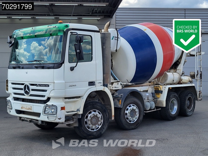 Mercedes-Benz Actros 3241 8X4 9m3 Schwing Stetter Retarder Big-Axle Steelsuspension 3-Pedals Euro 4 - Truk pengaduk beton: gambar 1 Mercedes-Benz Actros 3241 8X4 9m3 Schwing Stetter Retarder Big-Axle Steelsuspension 3-Pedals Euro 4 - Truk pengaduk beton: gambar 1