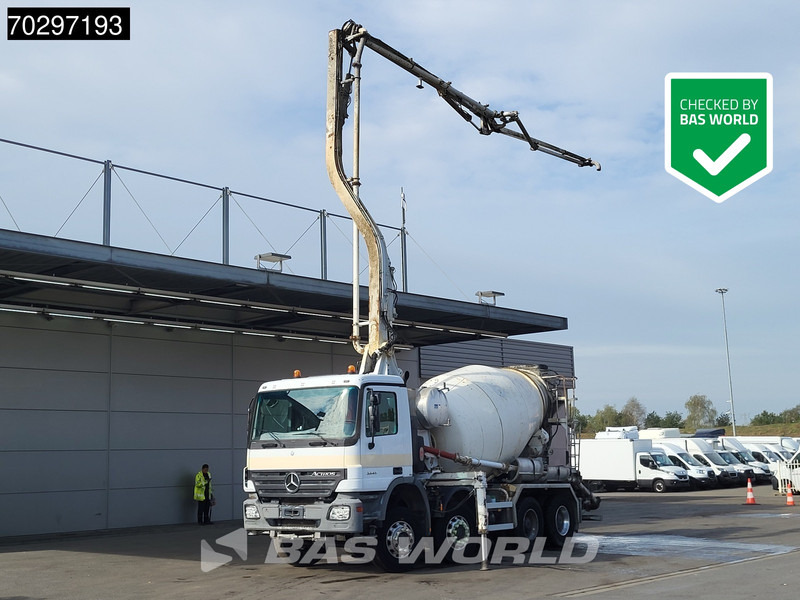 Mercedes-Benz Actros 3241 8X4 Mecbo ATB 4.22/70 HSL PUMI 7m3 mixer Big-Axle Euro 3 - Truk pompa beton: gambar 1 Mercedes-Benz Actros 3241 8X4 Mecbo ATB 4.22/70 HSL PUMI 7m3 mixer Big-Axle Euro 3 - Truk pompa beton: gambar 1
