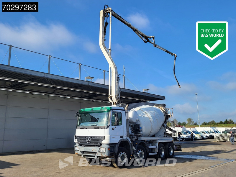 Mercedes-Benz Actros 3241 8X4 Mecbo M3-23.3/100-BZ 7m3 PUMI Big-Axle Steelsuspension Automatic Euro 4 - Truk pengaduk beton: gambar 1 Mercedes-Benz Actros 3241 8X4 Mecbo M3-23.3/100-BZ 7m3 PUMI Big-Axle Steelsuspension Automatic Euro 4 - Truk pengaduk beton: gambar 1