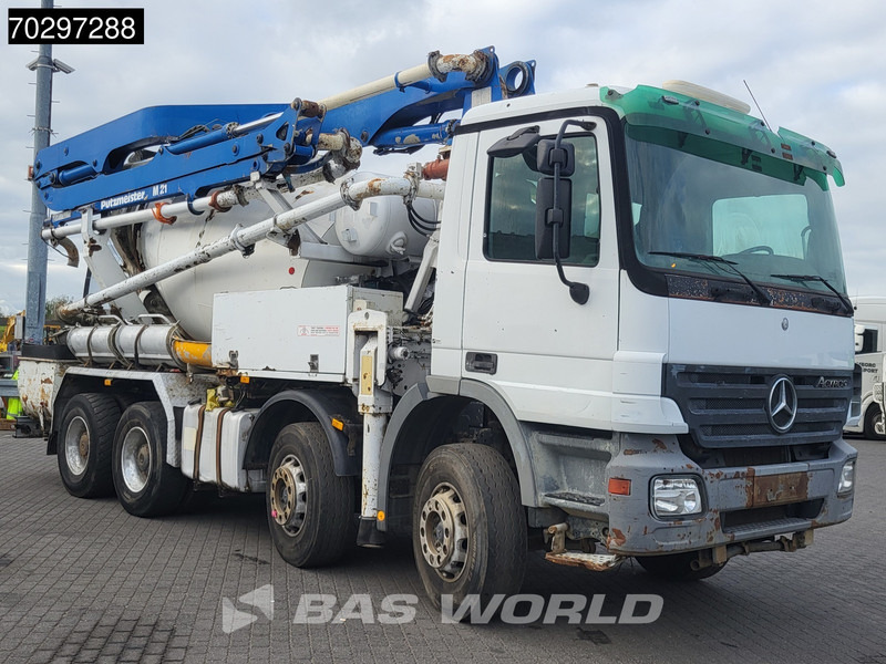 Mercedes-Benz Actros 3241 8X4 Putzmeister TMM 21 +7m3 Liebherr PUMI Steelsuspension 3-Pedals Euro 3 - Truk pompa beton: gambar 3 Mercedes-Benz Actros 3241 8X4 Putzmeister TMM 21 +7m3 Liebherr PUMI Steelsuspension 3-Pedals Euro 3 - Truk pompa beton: gambar 3