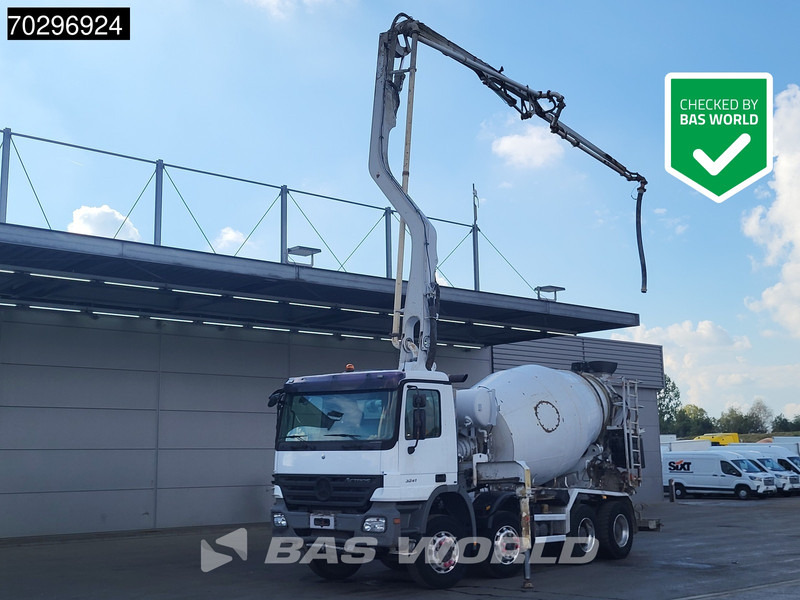 Mercedes-Benz Actros 3241 8X4 Putzmeister TMM 21 PUMI 7m3 Liebherr mixer 3-Pedals Big-Axle Euro 3 - Truk pengaduk beton: gambar 1 Mercedes-Benz Actros 3241 8X4 Putzmeister TMM 21 PUMI 7m3 Liebherr mixer 3-Pedals Big-Axle Euro 3 - Truk pengaduk beton: gambar 1