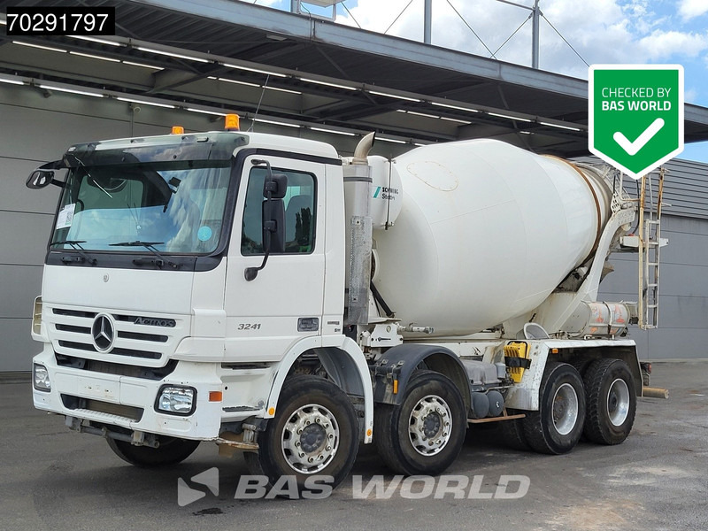 Mercedes-Benz Actros 3241 8X4 Retarder 9m3 Stetter Steelsuspension 3-Pedals Euro 4 - Truk pengaduk beton: gambar 1 Mercedes-Benz Actros 3241 8X4 Retarder 9m3 Stetter Steelsuspension 3-Pedals Euro 4 - Truk pengaduk beton: gambar 1
