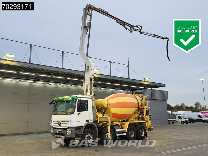 Mercedes-Benz Actros 3244 8X4 Retarder Putzmeister 24 Mtrs Pumi Big-Axle 3-Pedals Euro 4 - Truk pompa beton: gambar 1 Mercedes-Benz Actros 3244 8X4 Retarder Putzmeister 24 Mtrs Pumi Big-Axle 3-Pedals Euro 4 - Truk pompa beton: gambar 1