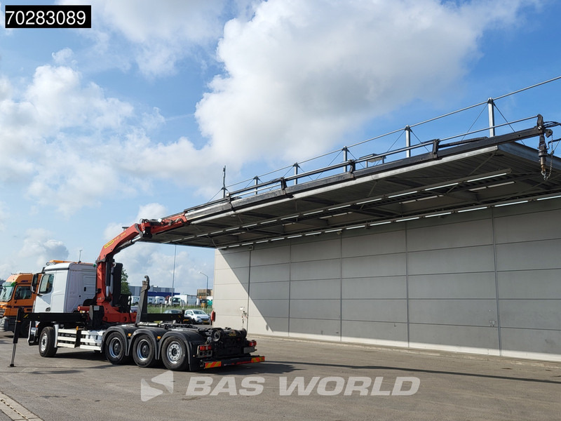 Mercedes-Benz Actros 3245 Actros 8X4 Palfinger PK22002 EH Crane 17tons hooklift Big-Axle Lift+Lenkachse Navi Euro 6 - Hook lift, Truk derek: gambar 2 Mercedes-Benz Actros 3245 Actros 8X4 Palfinger PK22002 EH Crane 17tons hooklift Big-Axle Lift+Lenkachse Navi Euro 6 - Hook lift, Truk derek: gambar 2