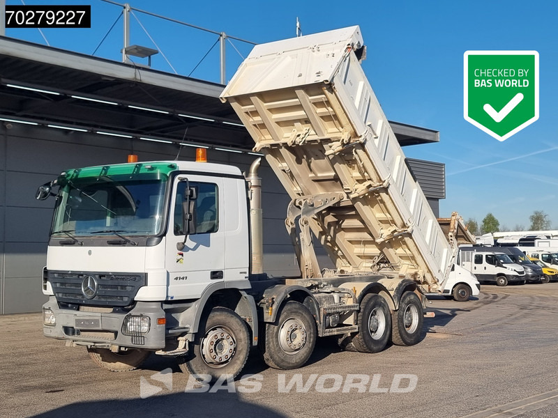 Mercedes-Benz Actros 4141 8X4 12m3 Meiller 2-way tipper steelsuspension Euro 4 - Truk jungkit: gambar 1 Mercedes-Benz Actros 4141 8X4 12m3 Meiller 2-way tipper steelsuspension Euro 4 - Truk jungkit: gambar 1