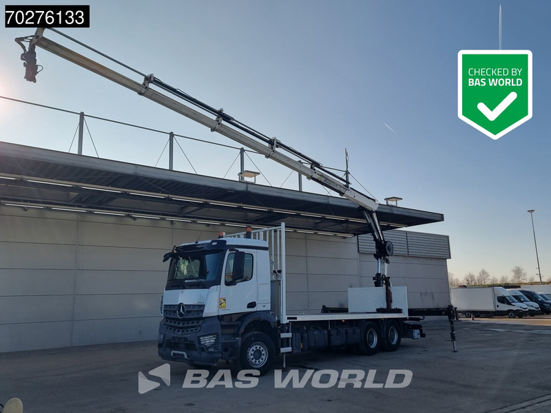 Mercedes-Benz Arocs 2636 6X4 HIAB X-HIDUO 188 ES-S Crane Kran Big axle Euro 6 - Truk flatbed, Truk derek: gambar 1 Mercedes-Benz Arocs 2636 6X4 HIAB X-HIDUO 188 ES-S Crane Kran Big axle Euro 6 - Truk flatbed, Truk derek: gambar 1