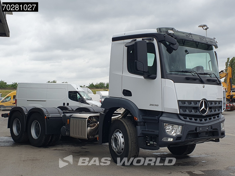 Mercedes-Benz Arocs 2636 6X4 NEW chassis Flywheel PTO Big-Axle Automatic Steelsuspension Euro 6 - Truk sasis: gambar 3 Mercedes-Benz Arocs 2636 6X4 NEW chassis Flywheel PTO Big-Axle Automatic Steelsuspension Euro 6 - Truk sasis: gambar 3