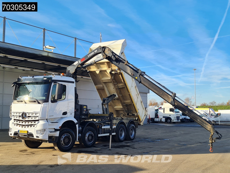 Mercedes-Benz Arocs 3240 8X4 HIAB X-HIDUO 188 E-2 Kran Crane 3-side tipper Big-Axle Euro 6 - Truk jungkit, Truk derek: gambar 3 Mercedes-Benz Arocs 3240 8X4 HIAB X-HIDUO 188 E-2 Kran Crane 3-side tipper Big-Axle Euro 6 - Truk jungkit, Truk derek: gambar 3