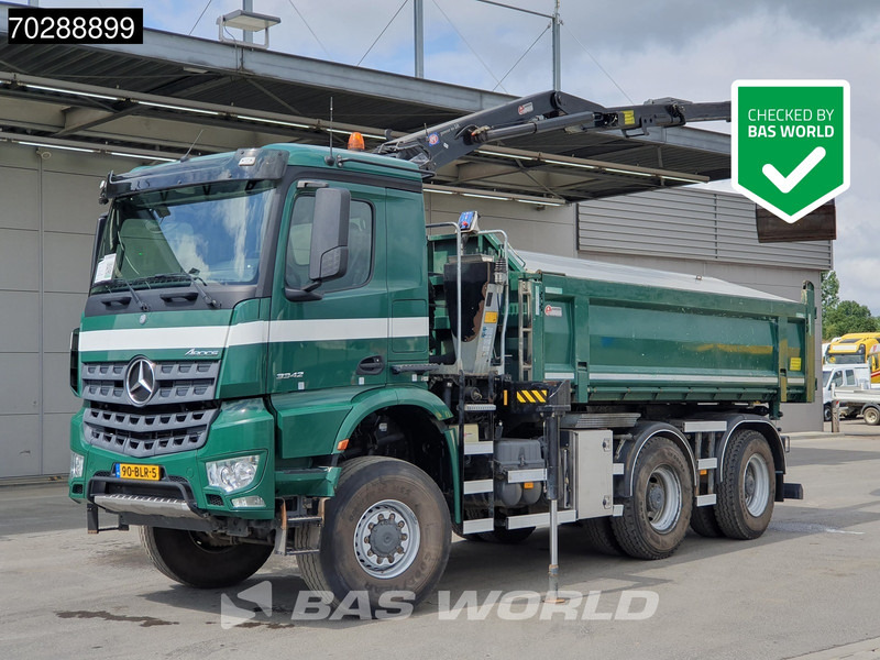 Mercedes-Benz Arocs 3342 Arocs 6X6 NL-Truck HMF 1643 Z-Crane Kran Steering Axle Big-Axle Euro 6 - Truk jungkit, Truk derek: gambar 1 Mercedes-Benz Arocs 3342 Arocs 6X6 NL-Truck HMF 1643 Z-Crane Kran Steering Axle Big-Axle Euro 6 - Truk jungkit, Truk derek: gambar 1