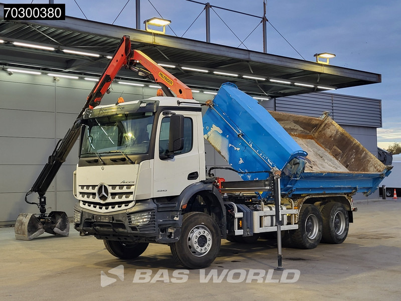 Mercedes-Benz Arocs 3343 6X4 Palfinger PK12.501 SLD Kran Crane 7m3 tipper Big-Axle Automatic Euro 6 - Truk jungkit, Truk derek: gambar 5 Mercedes-Benz Arocs 3343 6X4 Palfinger PK12.501 SLD Kran Crane 7m3 tipper Big-Axle Automatic Euro 6 - Truk jungkit, Truk derek: gambar 5