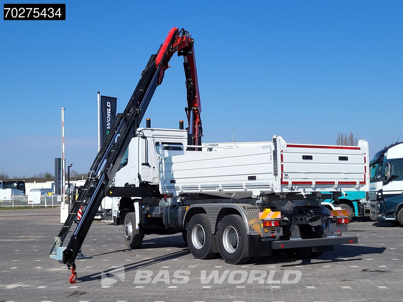 Mercedes-Benz Arocs 3348 6X6 Fassi F255A.2.24 xe-dynamic Kran Dreiseitenkipper Navi Euro 6 - Truk jungkit, Truk derek: gambar 2 Mercedes-Benz Arocs 3348 6X6 Fassi F255A.2.24 xe-dynamic Kran Dreiseitenkipper Navi Euro 6 - Truk jungkit, Truk derek: gambar 2