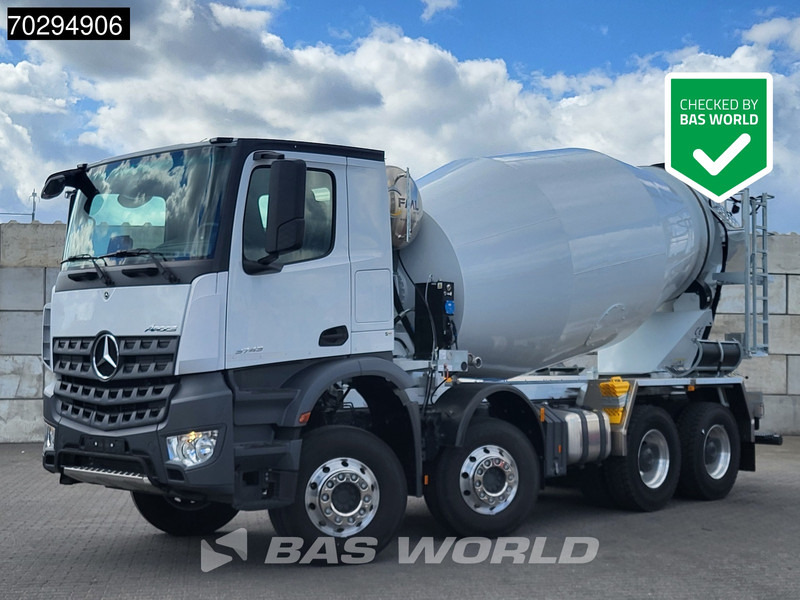 Mercedes-Benz Arocs 3743 8X4 New! 10m3 FML BSH 103 Mixer Steelsuspension Big-Axle Automatic Euro 6 - Truk pengaduk beton: gambar 1 Mercedes-Benz Arocs 3743 8X4 New! 10m3 FML BSH 103 Mixer Steelsuspension Big-Axle Automatic Euro 6 - Truk pengaduk beton: gambar 1