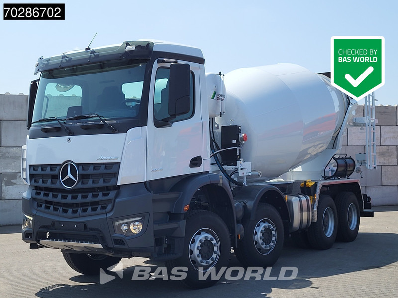 Mercedes-Benz Arocs 4145 8X4 NEW! 11m3 Schwing Stetter Mixer Manual Big-Axle Steel suspension Euro 3 - Truk pengaduk beton: gambar 1 Mercedes-Benz Arocs 4145 8X4 NEW! 11m3 Schwing Stetter Mixer Manual Big-Axle Steel suspension Euro 3 - Truk pengaduk beton: gambar 1