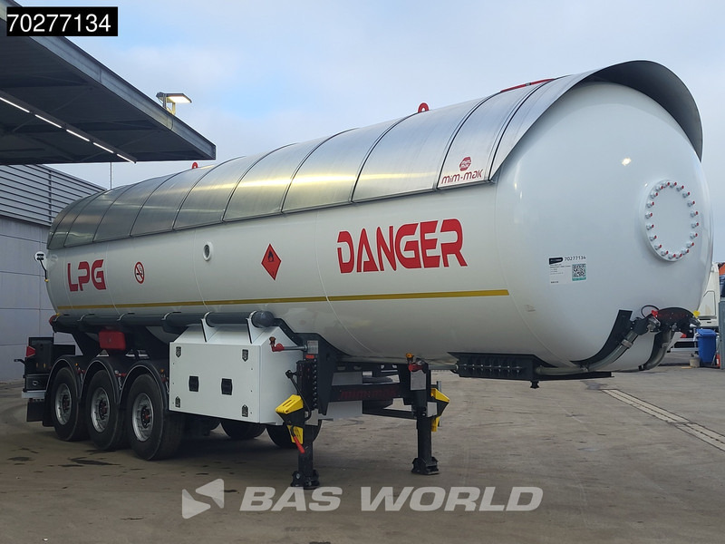 Mim-Mak LPG TRANSPORT TANK 3 axles NEW 48m3 Liftachse Gas ADR - Semi-trailer tangki: gambar 3 Mim-Mak LPG TRANSPORT TANK 3 axles NEW 48m3 Liftachse Gas ADR - Semi-trailer tangki: gambar 3