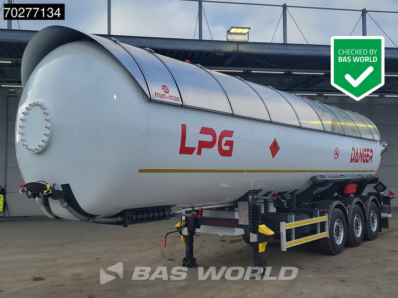 Mim-Mak LPG TRANSPORT TANK 3 axles NEW 48m3 Liftachse Gas ADR - Semi-trailer tangki: gambar 1 Mim-Mak LPG TRANSPORT TANK 3 axles NEW 48m3 Liftachse Gas ADR - Semi-trailer tangki: gambar 1