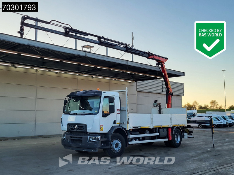 Renault C 280 4X2 Palfinger PK 12002 Kran Crane Steelsuspension Automatic Euro 6 - Truk flatbed, Truk derek: gambar 1 Renault C 280 4X2 Palfinger PK 12002 Kran Crane Steelsuspension Automatic Euro 6 - Truk flatbed, Truk derek: gambar 1